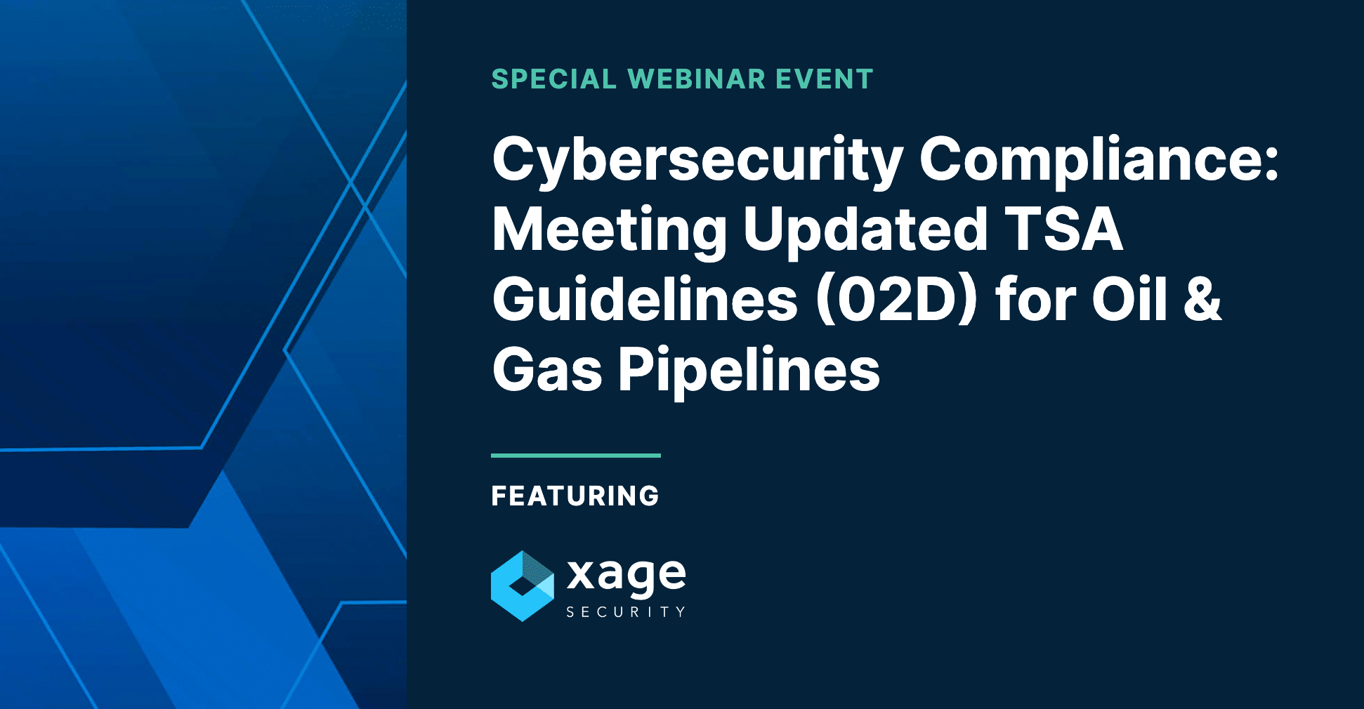 inar Meeting Updated TSA Guidelines (02D) for Oil & Gas Pipelines